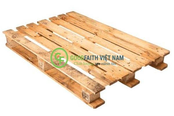 Pallet gỗ 4 chiều nâng có cánh - Pallet Nhựa Goodfaith Việt Nam - Công Ty TNHH Sản Xuất Và Thương Mại Goodfaith Việt Nam